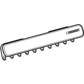 Кришка зливного отвору Geberit ONE з гребінчастою вставкою кріплення на магнітах пластик альпійський білий 245.451.11.1