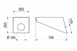 Крышный зонт PP 45 DH 31-35 0093.1319