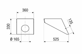Крышный зонт PP 45 DH 46-55 0093.1321