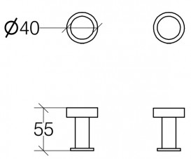 Гачки для ванної Lineabeta Baketo латунь чорний матовий 5208.22