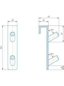 Крючок для полотенцесушителя Mario Inox хром 4820258984916