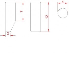Крючок для ванной ArtCeram Postit одинарный белый глянцевый PSC005 01;00