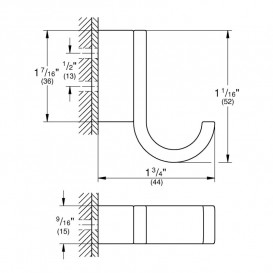 Гачок для ванної Grohe Selection одинарний метал теплий захід сонця матовий 41039DL0