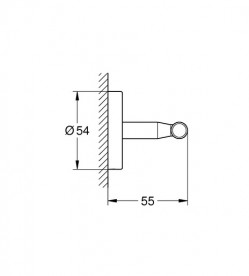 Крючок для ванной Grohe Start Cosmopolitan двойной металл хром 41168000