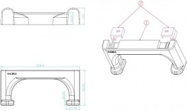 Гачок для ванної Haceka Yoly подвійний пластик білий 1137996