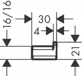 Крючок для ванной Hansgrohe AddStoris одинарный металл хром 41742000