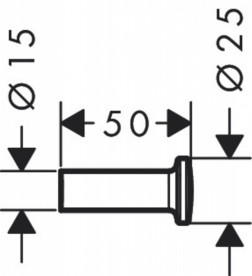 Гачок для ванної Hansgrohe Axor Universal Circular одинарний матовий білий 42811700