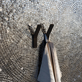 Крючок для ванной Hansgrohe Axor Universal Softsquare одинарный матовый черный 42801670