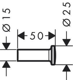 Крючок для ванной Hansgrohe Axor Universal Circular одинарный матовая бронза 42811140