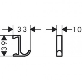 Крючок для ванной Hansgrohe WallStoris пластик белый матовый 27929700