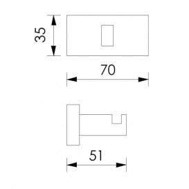 Гачок для ванної Imprese Valtice одинарний хром 100320