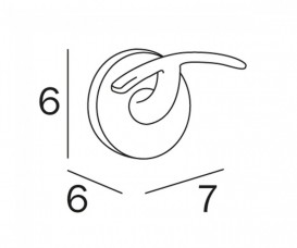 Крючок для ванной Inda Gealuna двойной хром A1020C CR