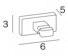 Крючок для ванной Inda Lea одинарный хром A1820A CR