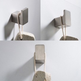 Крючок для ванной Kraus Stelios одинарный латунь сатин KEA-19901BN