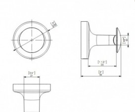 Крючок для ванной Sonia E-Plus одинарный латунь хром 124503