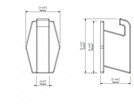 Гачок для ванної Sonia Luce одинарний латунь білий матовий 182718
