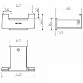 Гачок для ванної Sonia S-Cube подвійний латунь хром 166817