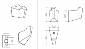 Гачок для ванної Sonia S2 одинарний латунь білий матовий 172504