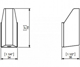 Гачок для ванної Sonia S4 одинарний штучний камінь білий 156351