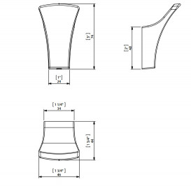 Крючок для ванной Sonia S7 одинарный латунь золото 138364