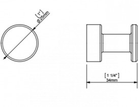 Крючок для ванной Sonia Tecno Project Black одинарный чёрный матовый 166213
