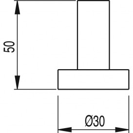 Крючок для ванной Tres Max-Tres одинарный золото 16163620OR