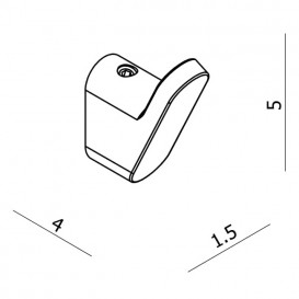 Крючок для ванной Volle Fiesta одинарный хром 15-77-330