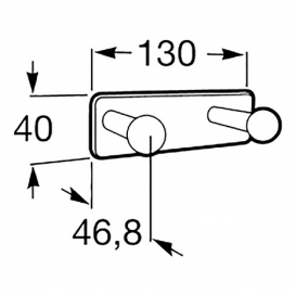 Крючок двойной для ванной Roca Victoria хром A816651001