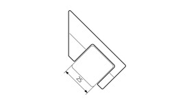 Гачок для рушникосушарки TERMA Spark 2 25 mm метал хром WRWSP2025