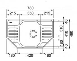 Кухонная мойка Franke Polar PXL 612-Е декор и смеситель Narew 35 Plus нержавеющая сталь 101.0444.134