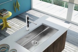 Кухонна мийка прямокутна Apell Ferrara Plus вбудована під стільницю з сифоном нержавіюча сталь Вrushed FEM71UBC