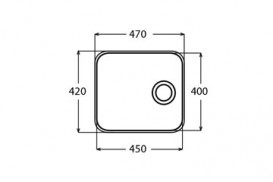 Кухонная мойка прямоугольная Apell Ferrara встраиваемая под столешницу с сифоном нержавеющая сталь Linen FE450UAC