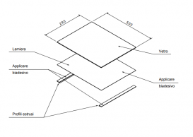 Кухонна мийка прямокутна з телескопічним змішувачем і двома скляними поверхнями Apell Regola нержавіюча сталь RE601IKITB