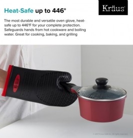 Кухонна прихватка Kraus силіконова чорна KSM-1BLACK