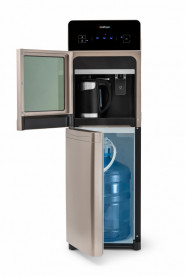 Кулер для воды HotFrost 350ANET Gold напольный с электронным охлаждением и нижней загрузкой черный/шампань 120235002