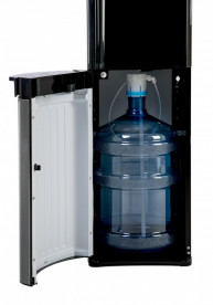 Кулер для води HotFrost 35AEN підлоговий з електронним охолодженням та нижнім завантаженням чорний/сріблястий 120203502