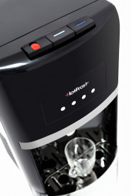 Кулер для води HotFrost 35AEN підлоговий з електронним охолодженням та нижнім завантаженням чорний/сріблястий 120203502