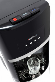 Кулер для води HotFrost 35AN підлоговий з компресорним охолодженням та нижнім завантаженням чорний/сріблястий 120103501