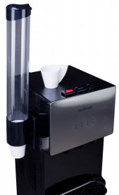 Кулер для воды HotFrost 400AS напольный с компрессорным охлаждением и нижней загрузкой черный/серебристый 120140001