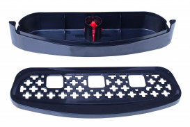 Кулер для воды HotFrost 400AS напольный с компрессорным охлаждением и нижней загрузкой черный/серебристый 120140001