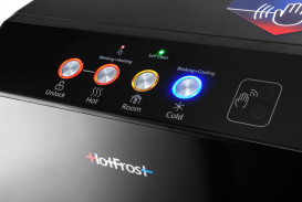 Кулер для воды HotFrost 450AMI Black напольный с компрессорным охлаждением и нижней загрузкой черный 120145002