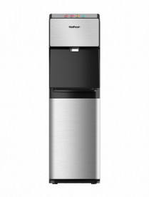 Кулер для води HotFrost 450ASM підлоговий з компресорним охолодженням та нижнім завантаженням сріблястий/чорний 120145001