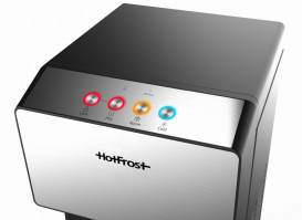 Кулер для води HotFrost 450ASM підлоговий з компресорним охолодженням та нижнім завантаженням сріблястий/чорний 120145001