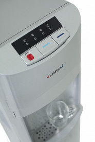 Кулер для воды HotFrost 45AS напольный с компрессорным охлаждением и нижней загрузкой серебристый 120104501