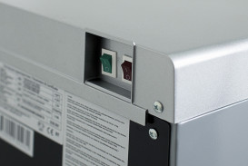 Кулер для воды HotFrost 45AS напольный с компрессорным охлаждением и нижней загрузкой серебристый 120104501