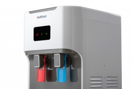 Кулер для воды HotFrost V115АE напольный с электронным охлаждением и нижней загрузкой белый 120211506