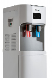 Кулер для води HotFrost V115B підлоговий з компресорним охолодженням та холодильником білий 120111502