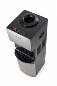 Кулер для води HotFrost V400BS підлоговий з компресорним охолодженням та холодильником сріблястий/чорний 120140002