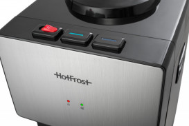 Кулер для води HotFrost V400BS підлоговий з компресорним охолодженням та холодильником сріблястий/чорний 120140002
