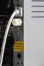 Кулер для воды HotFrost V900CSG напольный с компрессорным охлаждением и газацией серебристый/черный 120190003